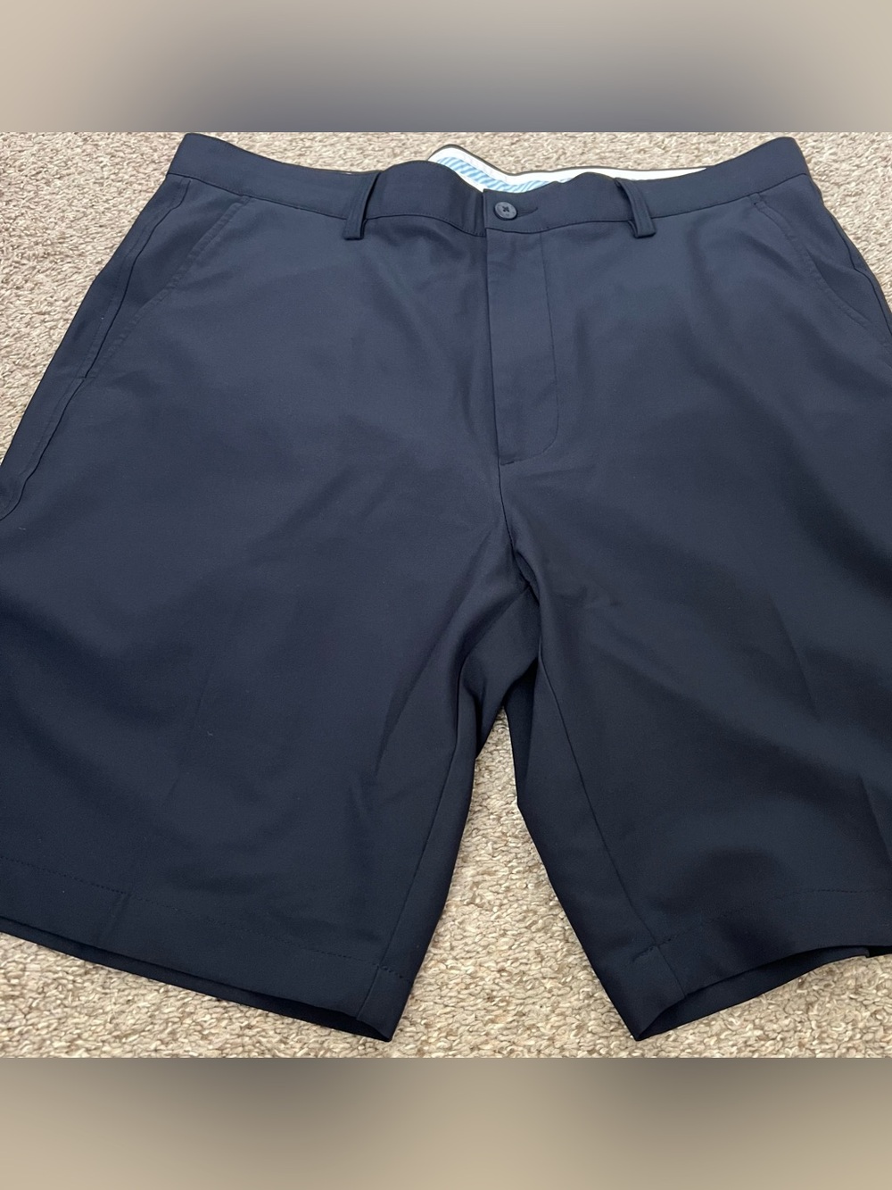 FootJoy Men's Navy Flat-Front Performance Shorts Size 36